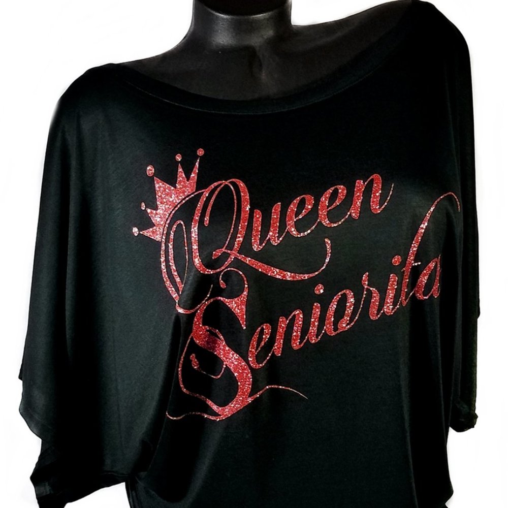 Queen Seniorita Black off the shoulder Top.